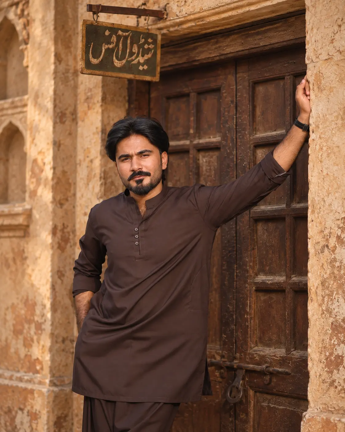 Portrait of Saif Ullah, known as Saif Samo